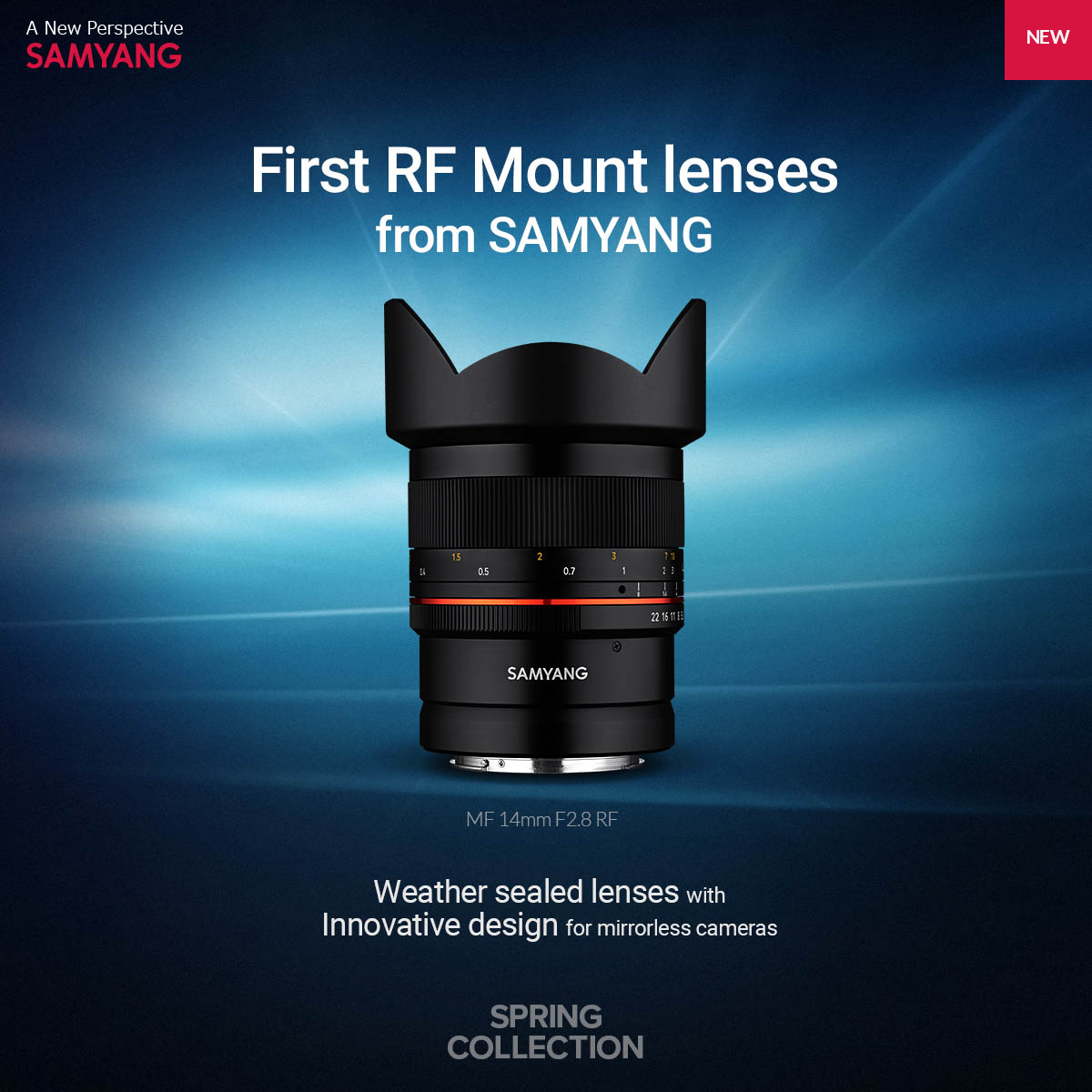 Samyang 森養 14mm F2.8 RF 鏡頭 (Canon EOS RF 接口) - 最具代表性而對應 Canon 佳能 RF mount 的 Samyang 森養廣角鏡頭